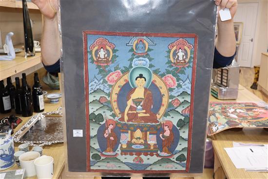 Two Nepalese or Tibetan thangkas